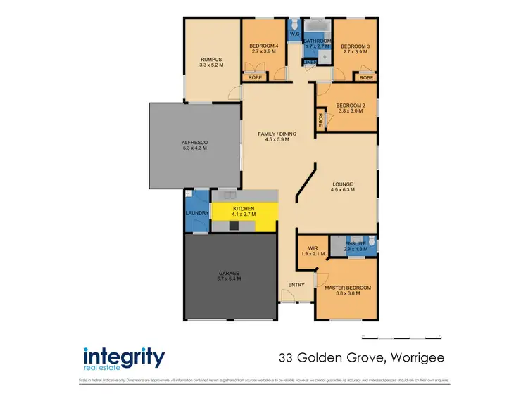 Floorplan of Homely house listing, 33 Golden Grove, Worrigee NSW 2540