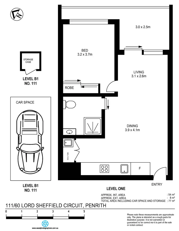 Floorplan of Homely apartment listing, 111/60 Lord Sheffield Circuit, Penrith NSW 2750