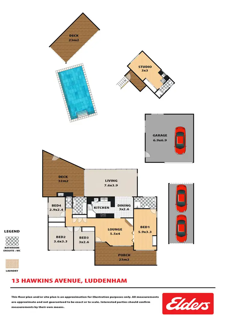 Floorplan of Homely house listing, 13 Hawkins Avenue, Luddenham NSW 2745