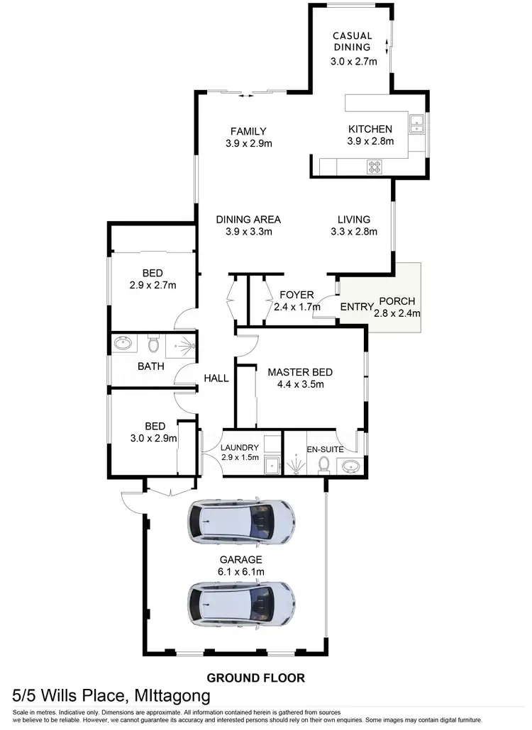 Floorplan of Homely villa listing, 5/5 Wills Place, Mittagong NSW 2575