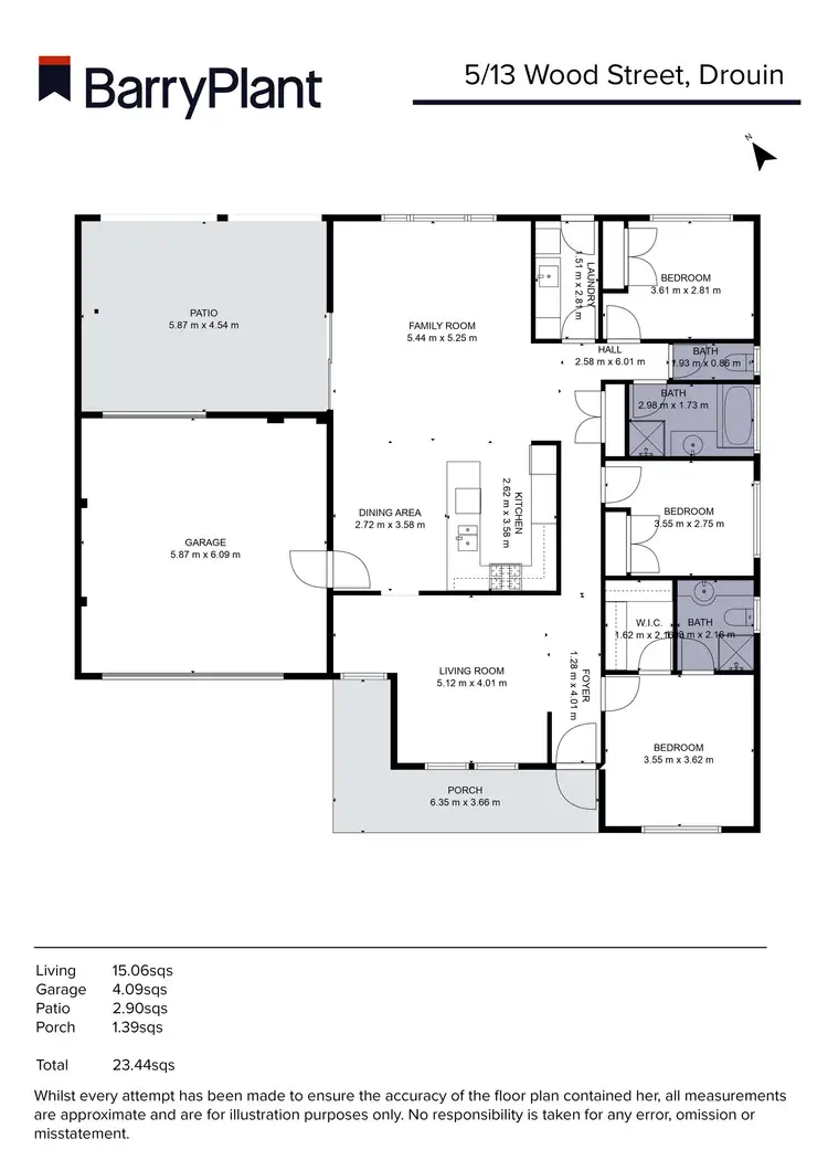 Floorplan of Homely unit listing, 5/13 Wood Street, Drouin VIC 3818