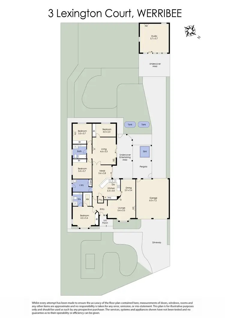 Floorplan of Homely house listing, 3 Lexington Court, Werribee VIC 3030