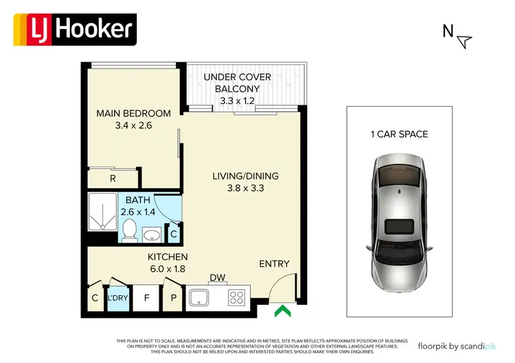 Floorplan of Homely apartment listing, 2514/33 MacKenzie Street, Melbourne VIC 3000