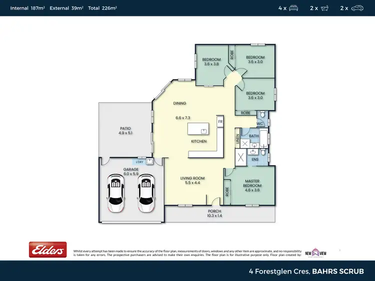 Floorplan of Homely house listing, 4 Forestglen Crescent, Bahrs Scrub QLD 4207