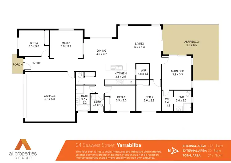 Floorplan of Homely house listing, 24 Seawest Street, Yarrabilba QLD 4207