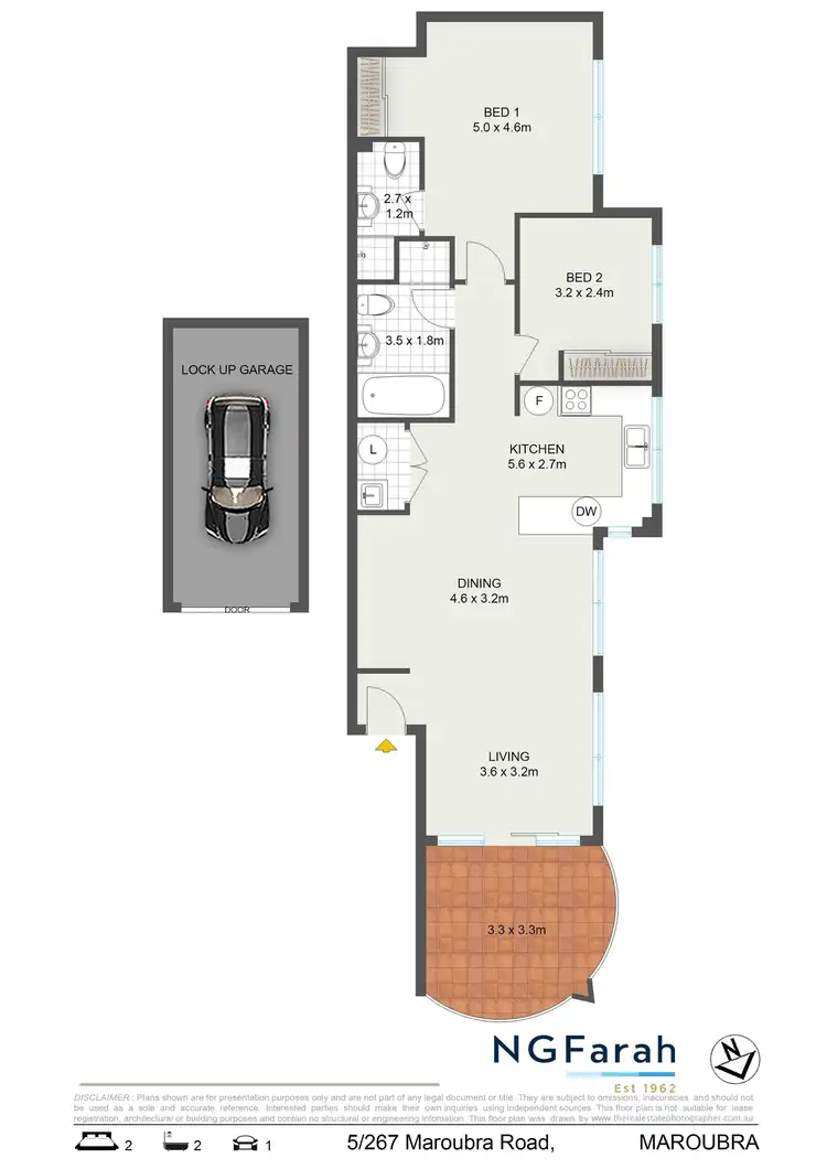 Floorplan of Homely apartment listing, 5/267 Maroubra Road, Maroubra NSW 2035
