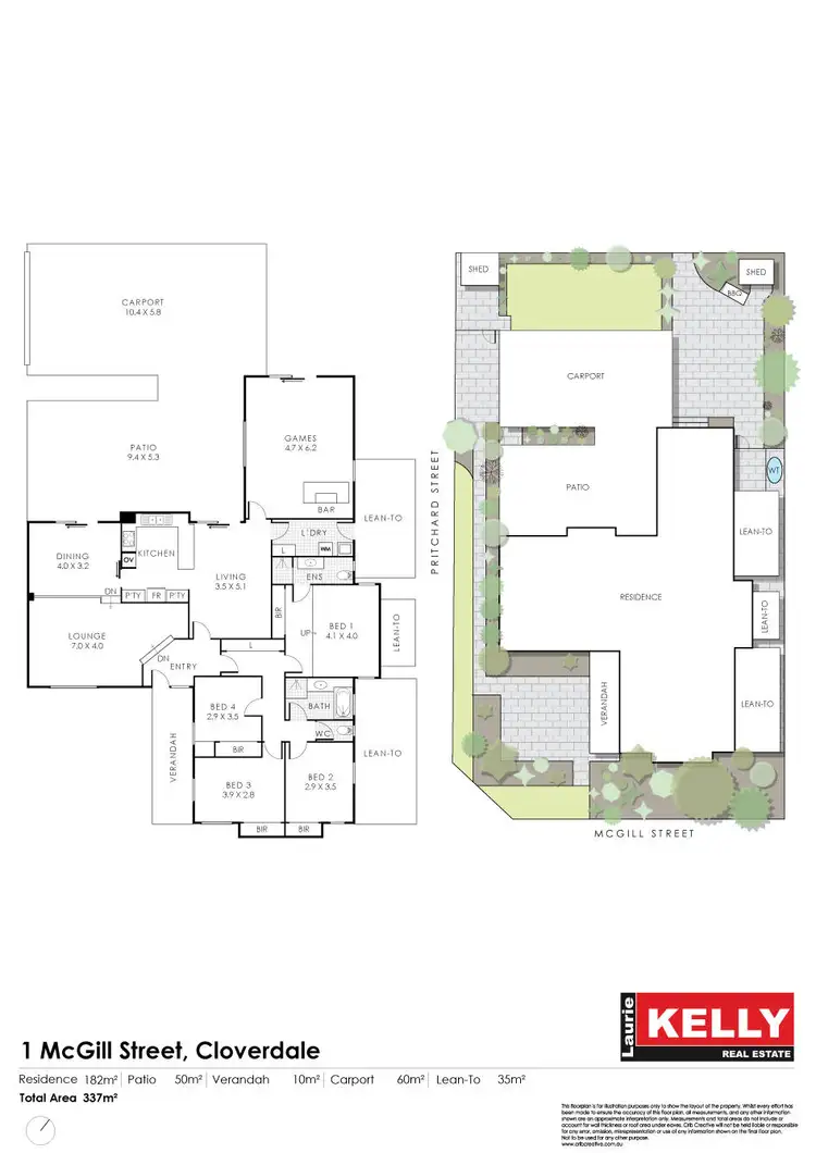 Floorplan of Homely house listing, 1 McGill Street, Kewdale WA 6105