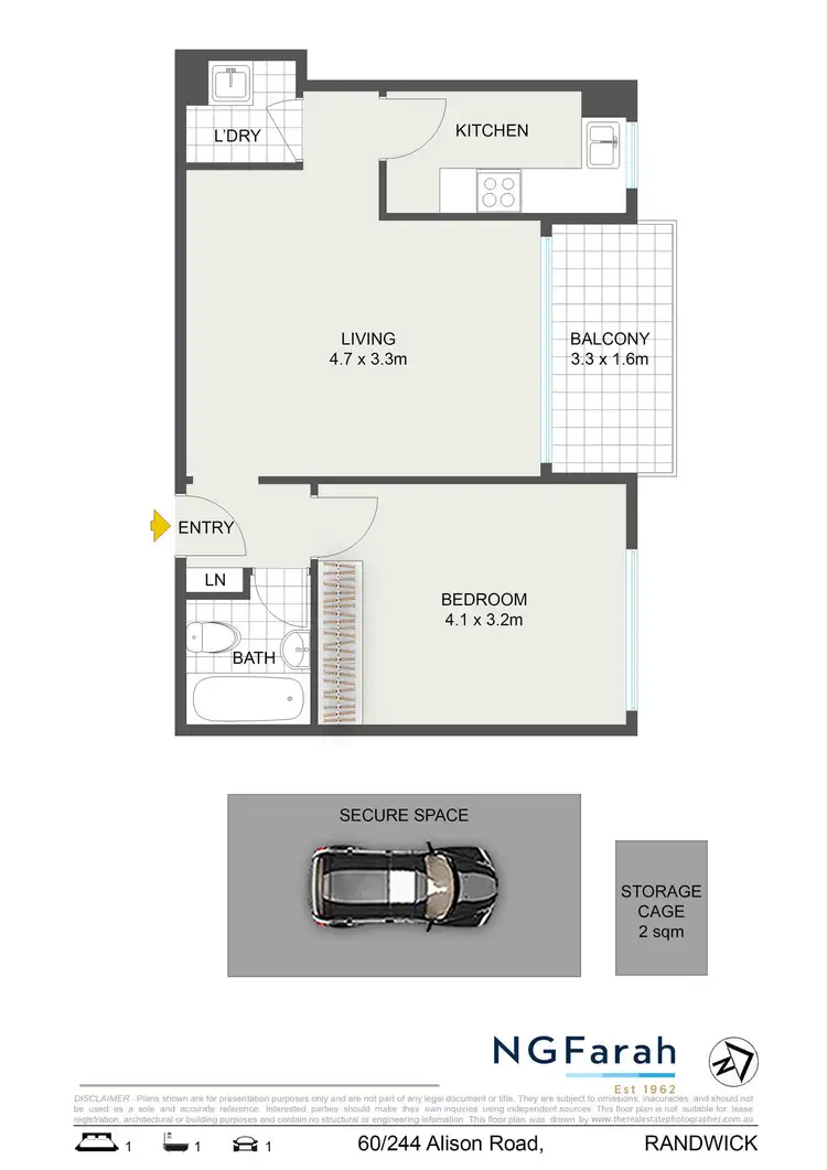 Floorplan of Homely unit listing, 60/244-254 Alison Road, Randwick NSW 2031
