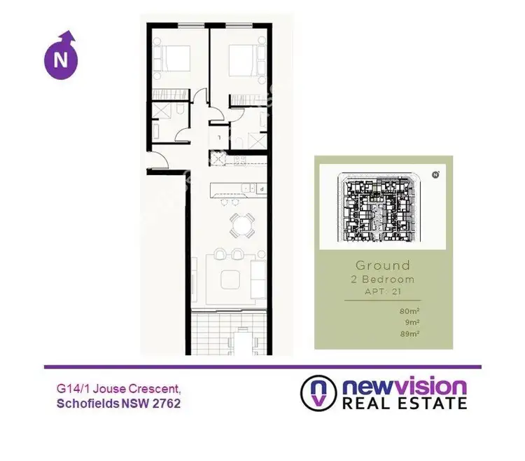 Floorplan of Homely unit listing, G14/1 Josue Crescent, Schofields NSW 2762