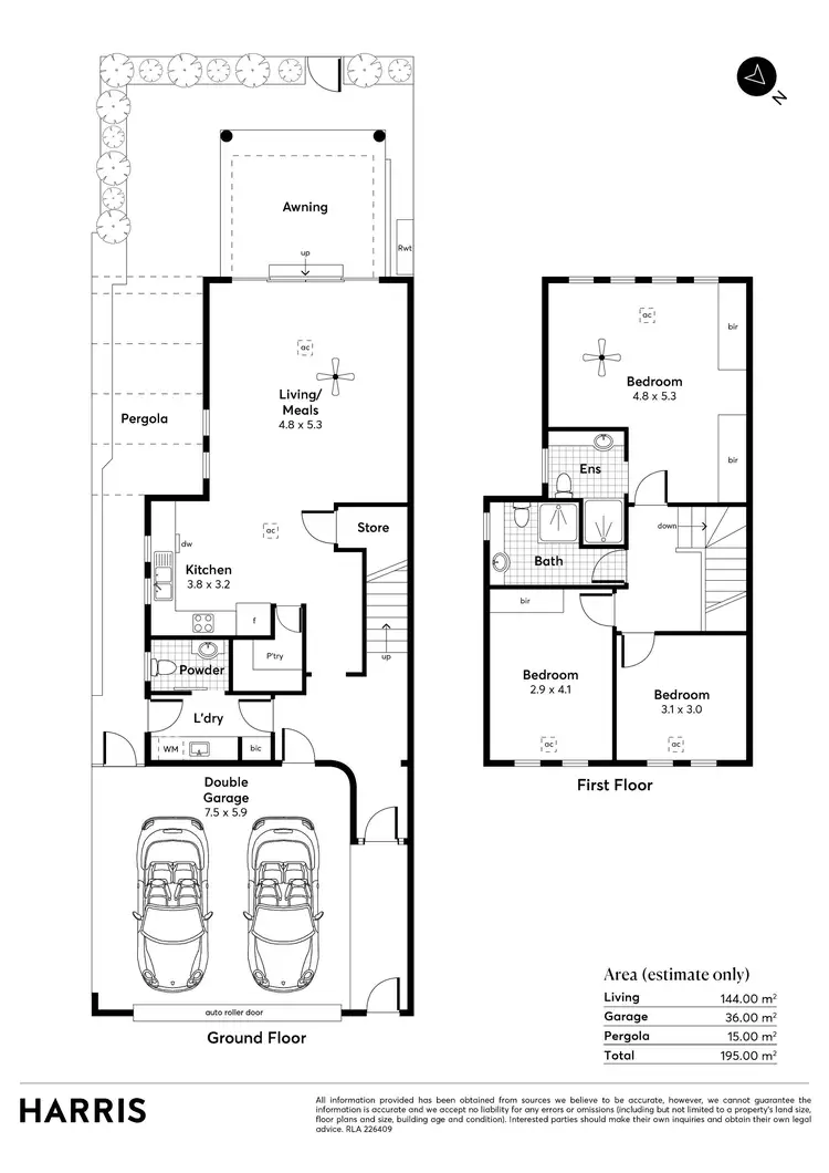 Floorplan of Homely townhouse listing, 7/41 Bridge Street, Kensington SA 5068