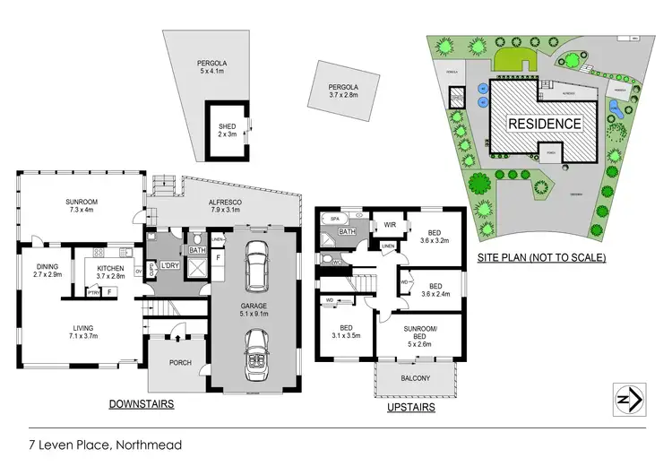 Floorplan of Homely house listing, 7 Leven Place, Northmead NSW 2152