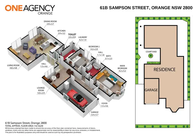 Floorplan of Homely house listing, 61b Sampson Street, Orange NSW 2800