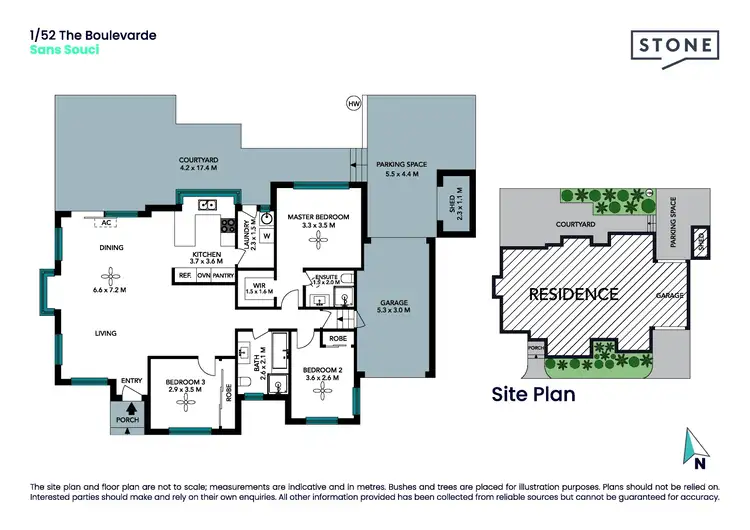 Floorplan of Homely villa listing, 1/52 The Boulevarde, Sans Souci NSW 2219