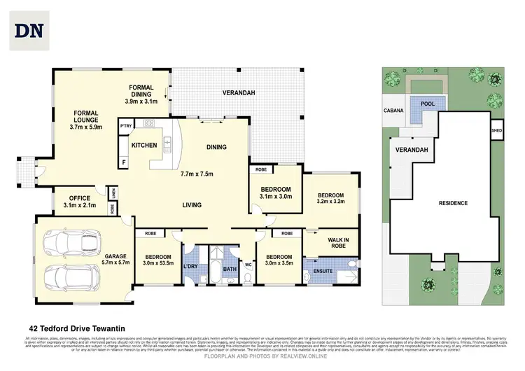Floorplan of Homely house listing, 42 Tedford Drive, Tewantin QLD 4565