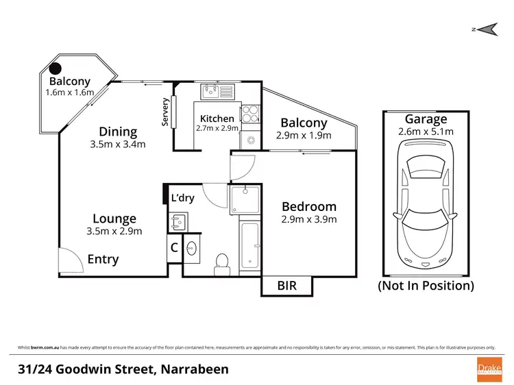 Floorplan of Homely unit listing, 31/24 Goodwin Street, Narrabeen NSW 2101