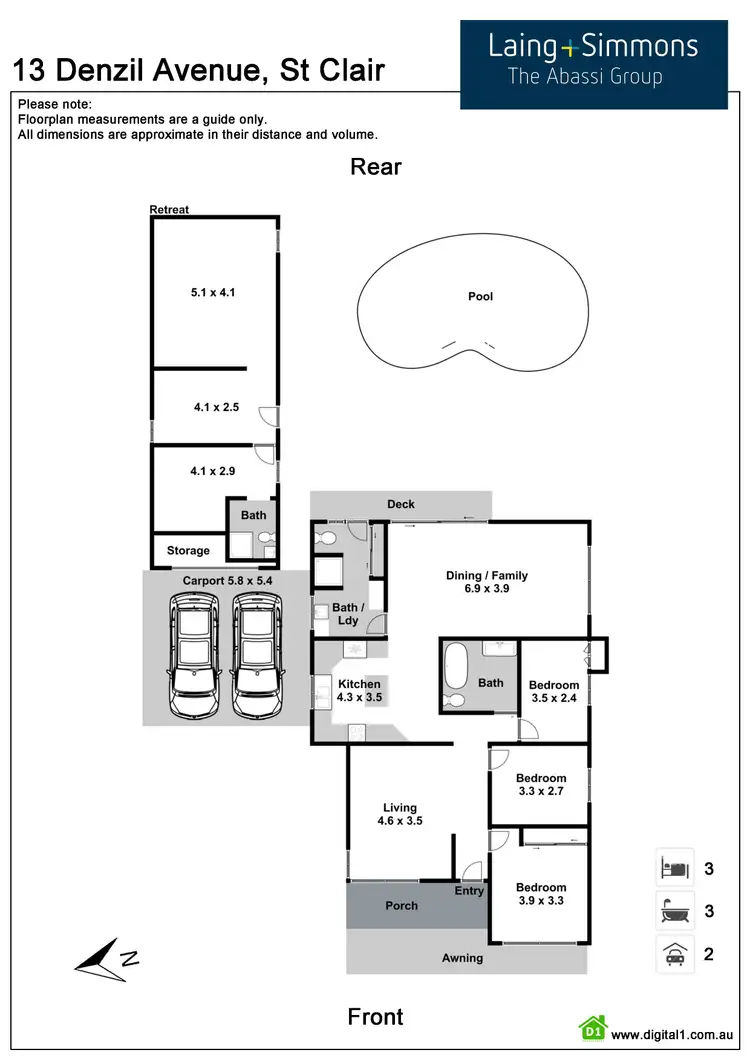 Floorplan of Homely house listing, 13 Denzil Avenue, St Clair NSW 2759