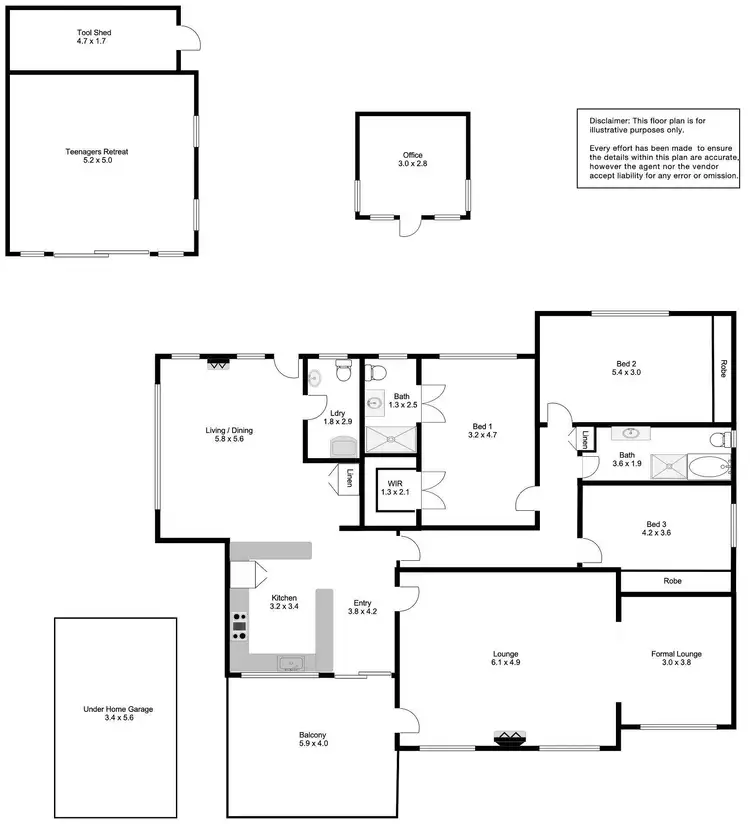 Floorplan of Homely house listing, 2-4 Lear Place, Port Lincoln SA 5606