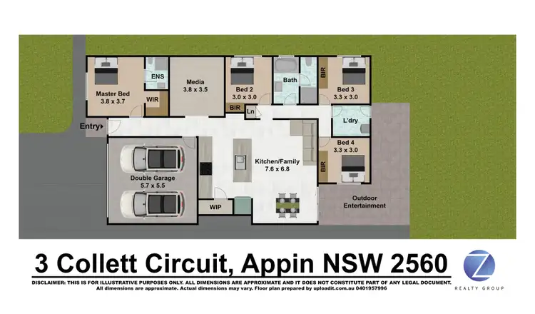 Floorplan of Homely house listing, 3 Collett Circuit, Appin NSW 2560