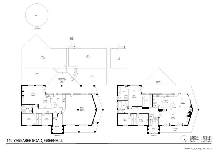 Floorplan of Homely house listing, 142 Yarrabee Road, Greenhill SA 5140