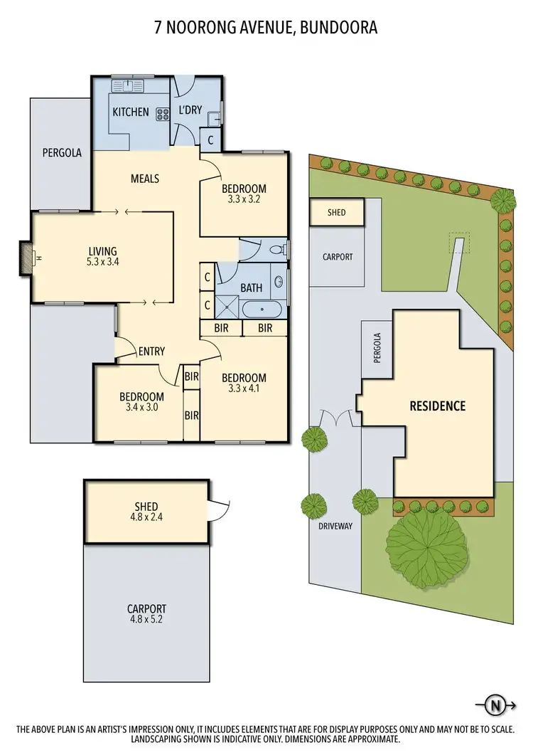 Floorplan of Homely house listing, 7 Noorong Avenue, Bundoora VIC 3083