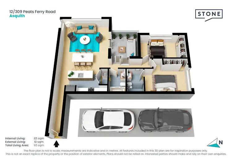 Floorplan of Homely apartment listing, 12/309-311 Peats Ferry Road, Asquith NSW 2077