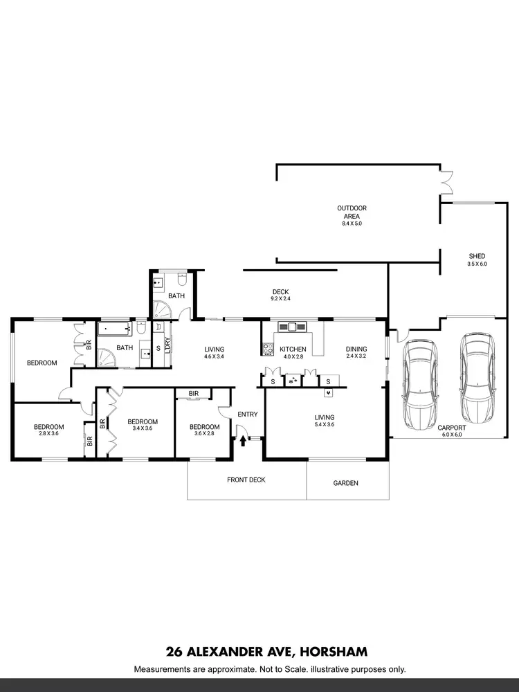 Floorplan of Homely house listing, 26 Alexander Avenue, Horsham VIC 3400
