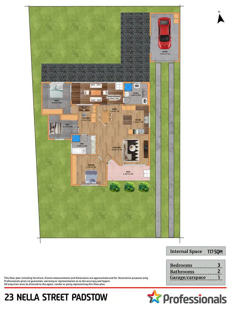 Floorplan of Homely house listing, 23 Nella Street, Padstow NSW 2211