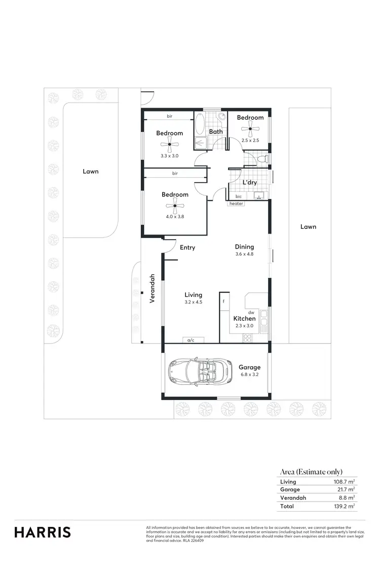 Floorplan of Homely house listing, 2/552 Brighton Road, South Brighton SA 5048