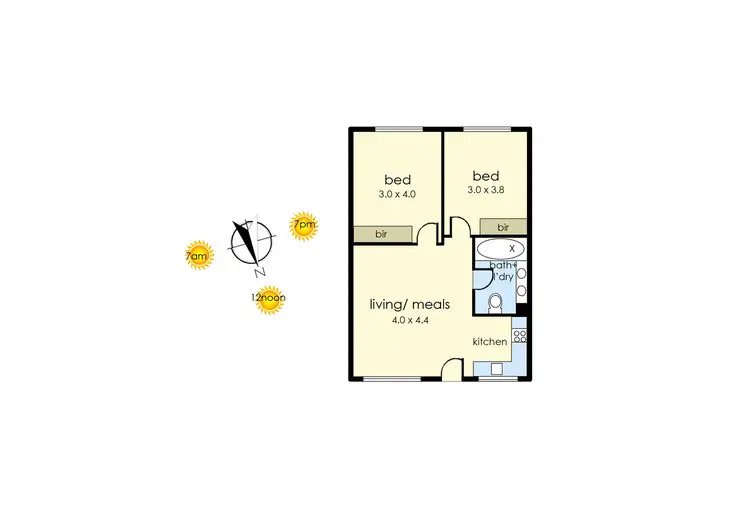 Floorplan of Homely apartment listing, 121/325 Nepean Highway, Frankston VIC 3199