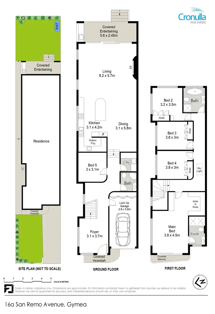 Floorplan of Homely semi-detached listing, 16a San Remo Avenue, Gymea NSW 2227