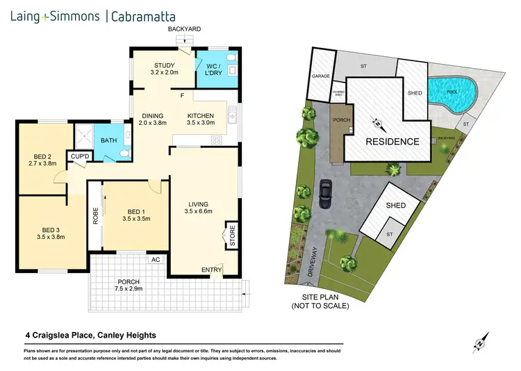 Floorplan of Homely house listing, 4 Craigslea Place, Canley Heights NSW 2166