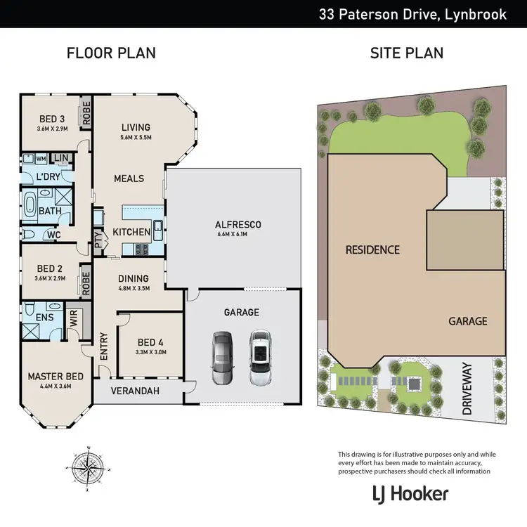 Floorplan of Homely house listing, 33 Patterson Drive, Lynbrook VIC 3975