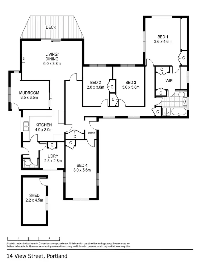 Floorplan of Homely house listing, 14 View Street, Portland VIC 3305