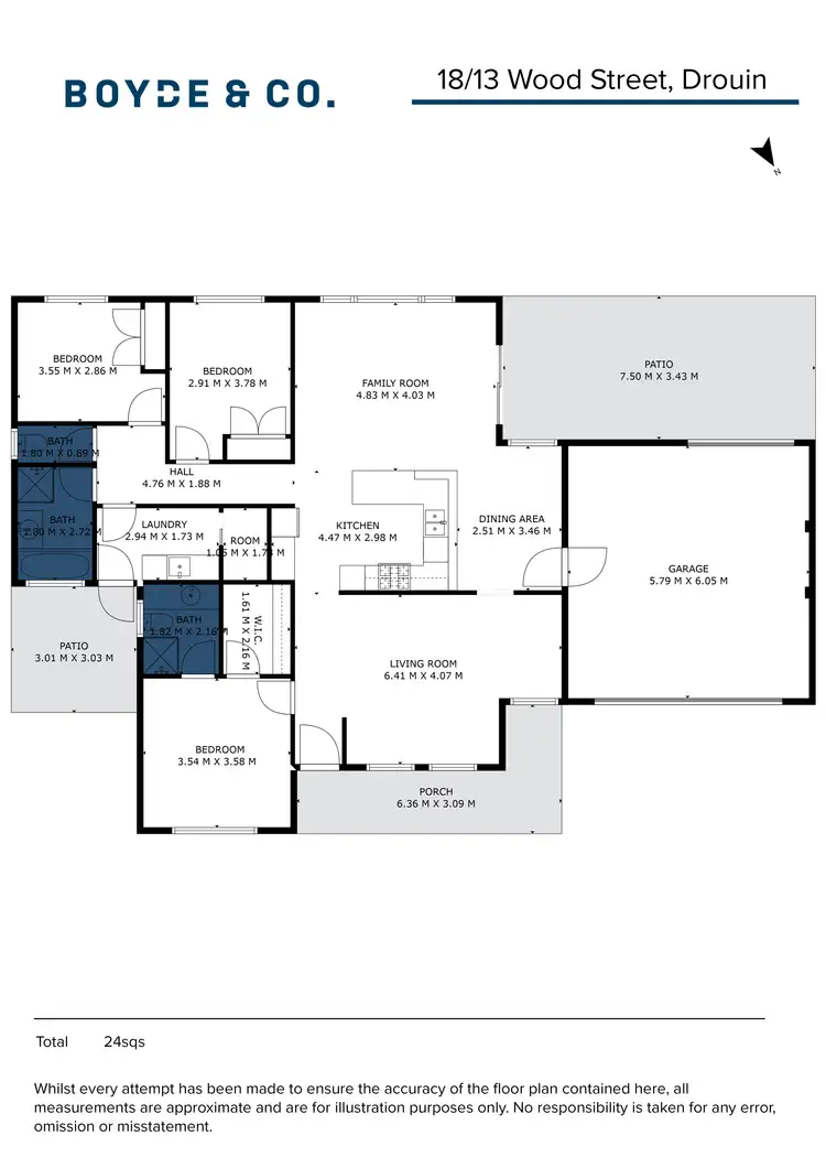 Floorplan of Homely unit listing, 18/13 Wood Street, Drouin VIC 3818