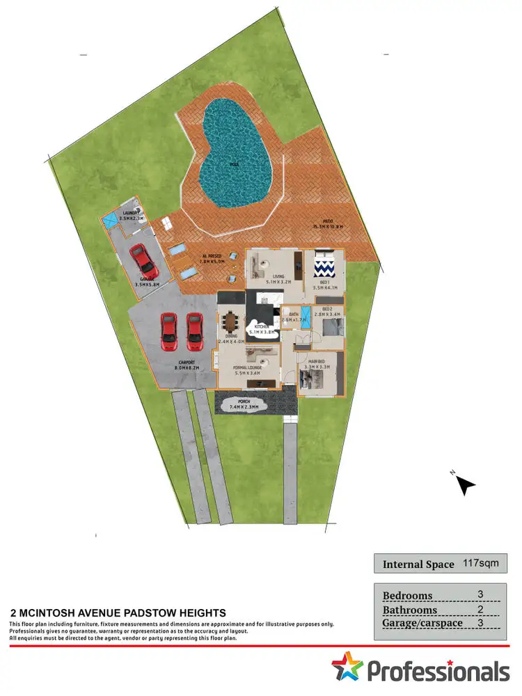Floorplan of Homely house listing, 2 McIntosh Avenue, Padstow Heights NSW 2211