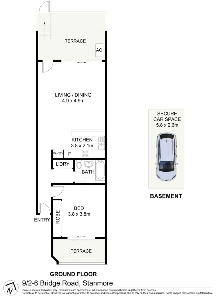 Floorplan of Homely apartment listing, 9/2-6 Bridge Road, Stanmore NSW 2048
