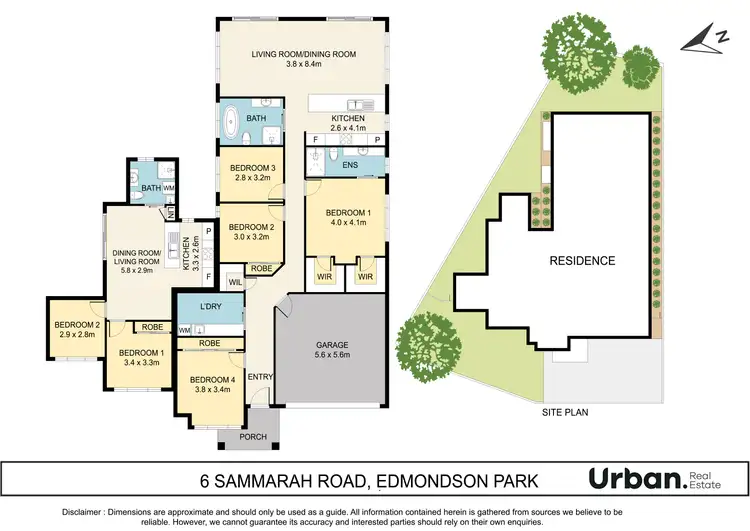 Floorplan of Homely house listing, 6 & 6A Sammarah Road, Edmondson Park NSW 2174