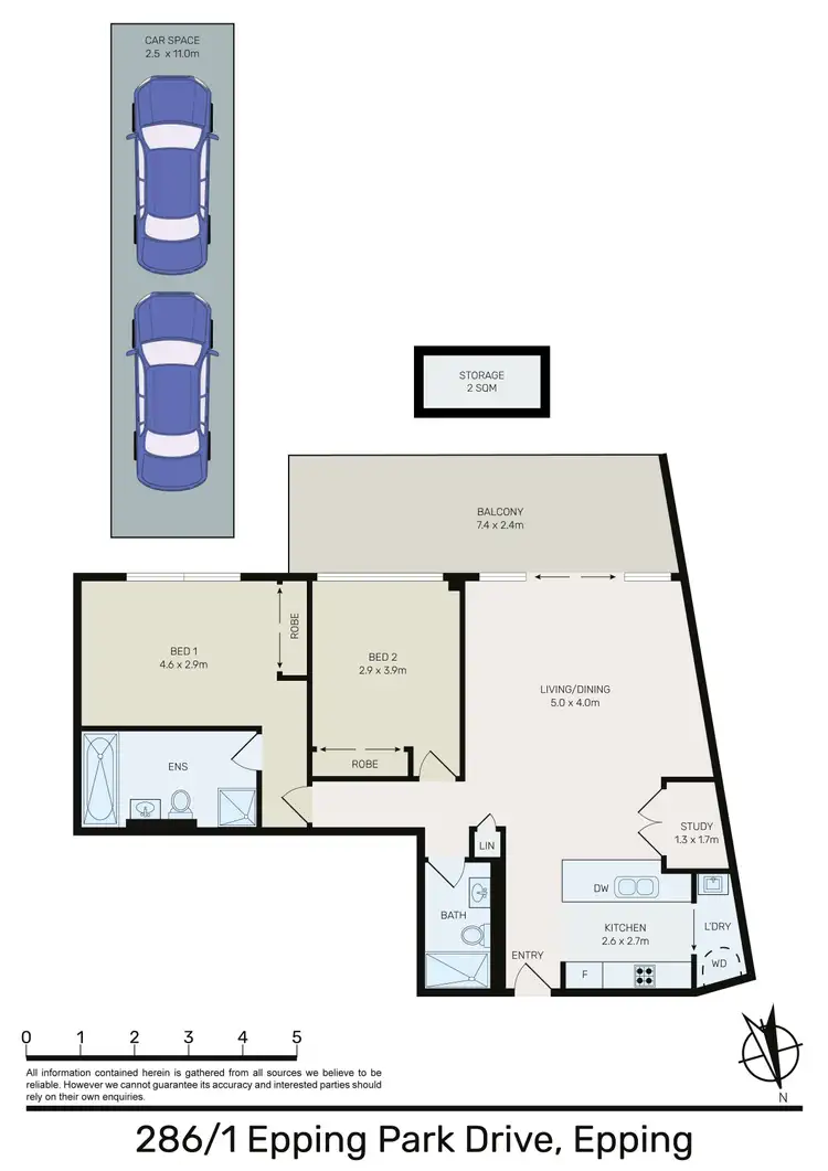 Floorplan of Homely apartment listing, 286/1 Epping Park Drive, Epping NSW 2121