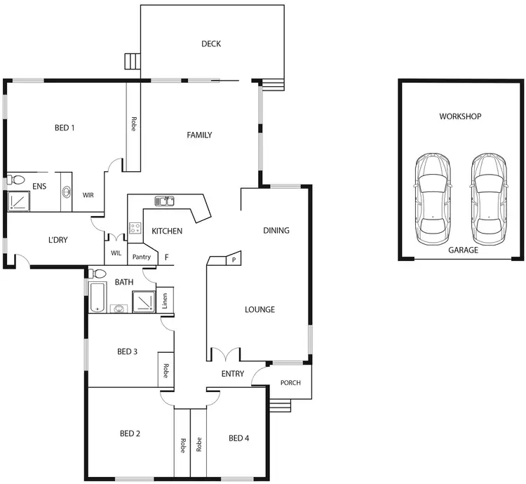 Floorplan of Homely house listing, 8 Pearson Place, Holder ACT 2611