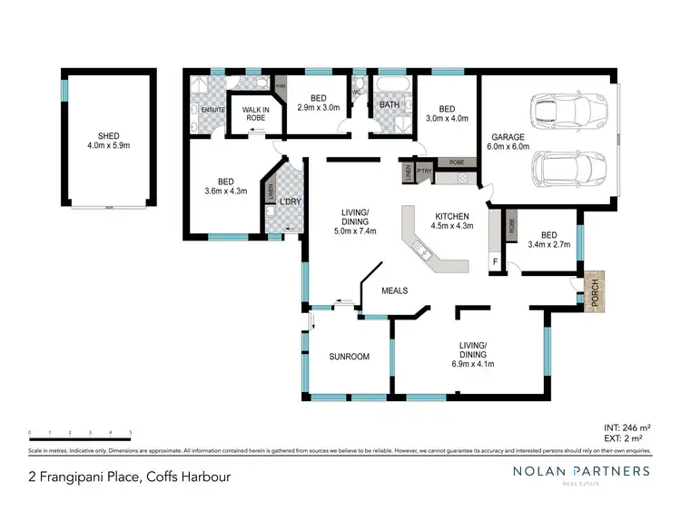 Floorplan of Homely house listing, 2 Frangipani Place, Coffs Harbour NSW 2450
