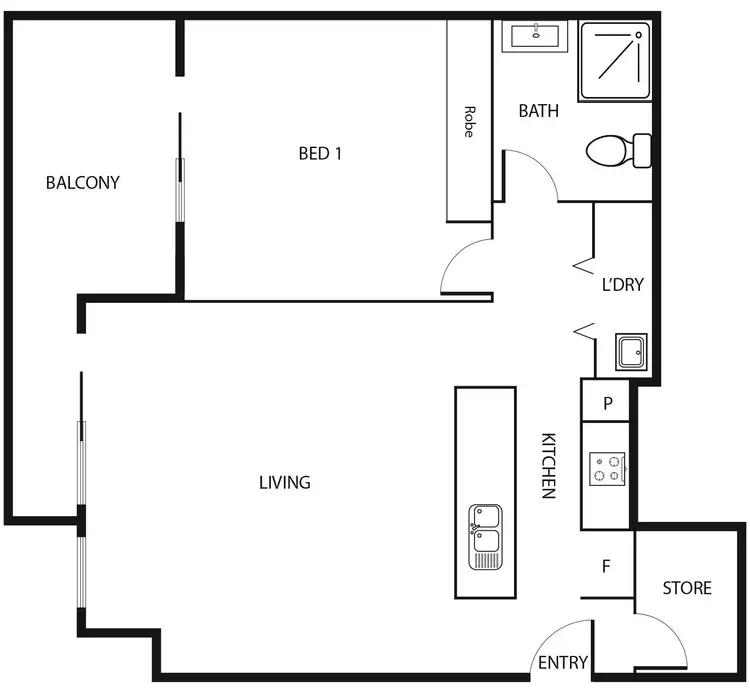 Floorplan of Homely unit listing, 20/108 Athllon Drive, Greenway ACT 2900
