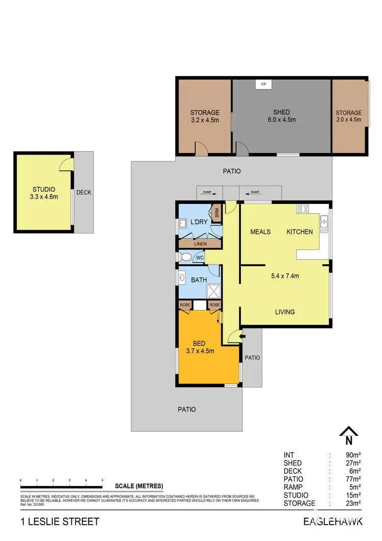 Floorplan of Homely house listing, 1 Leslie Street, Eaglehawk VIC 3556
