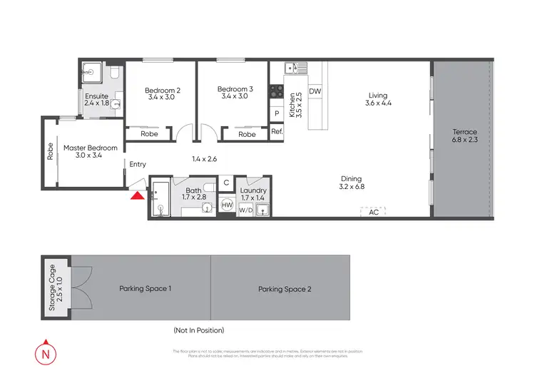 Floorplan of Homely apartment listing, 17/2 Saltriver Place, Footscray VIC 3011