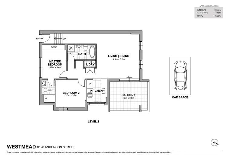 Floorplan of Homely apartment listing, 8/6-8 Anderson Street, Westmead NSW 2145