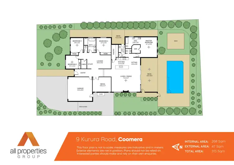 Floorplan of Homely house listing, 9 Kurura Road, Coomera Waters QLD 4209