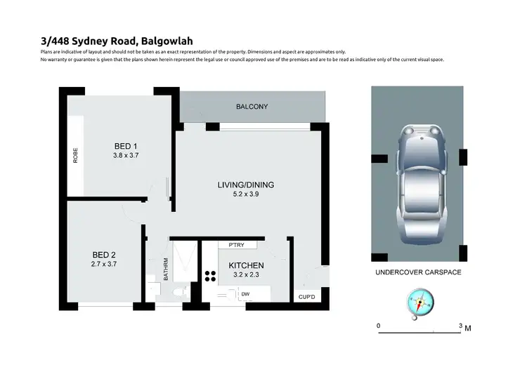 Floorplan of Homely apartment listing, 3/448 Sydney Road, Balgowlah NSW 2093
