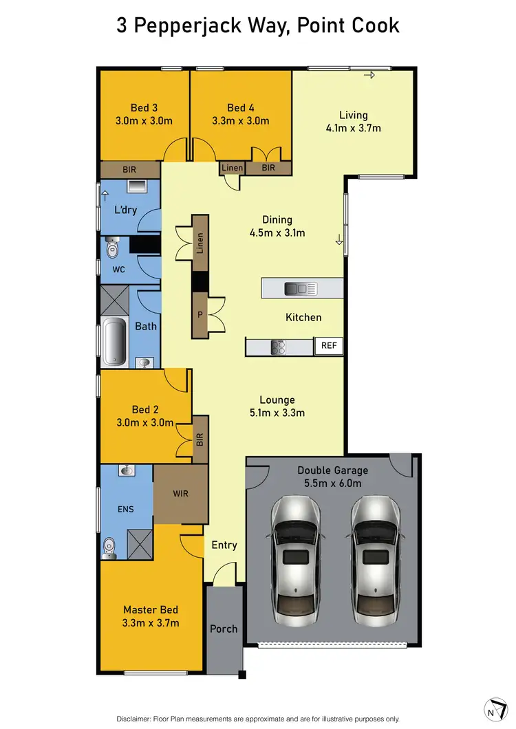 Floorplan of Homely house listing, 3 Pepperjack Way, Point Cook VIC 3030