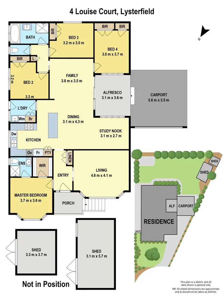 Floorplan of Homely house listing, 4 Louise Court, Lysterfield VIC 3156