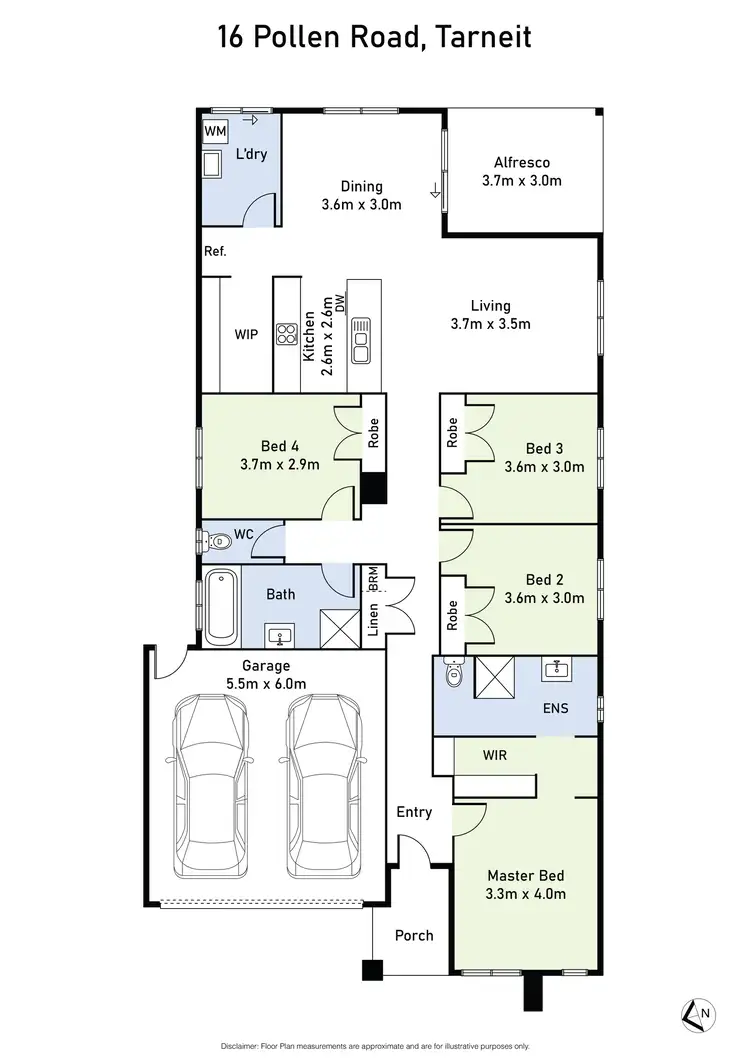 Floorplan of Homely house listing, 16 Pollen Road, Tarneit VIC 3029