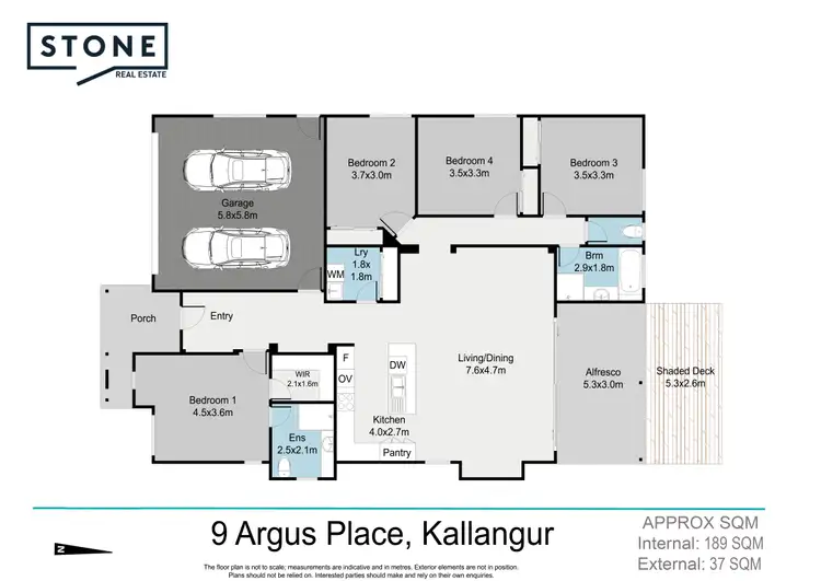 Floorplan of Homely house listing, 9 Argus Place, Kallangur QLD 4503